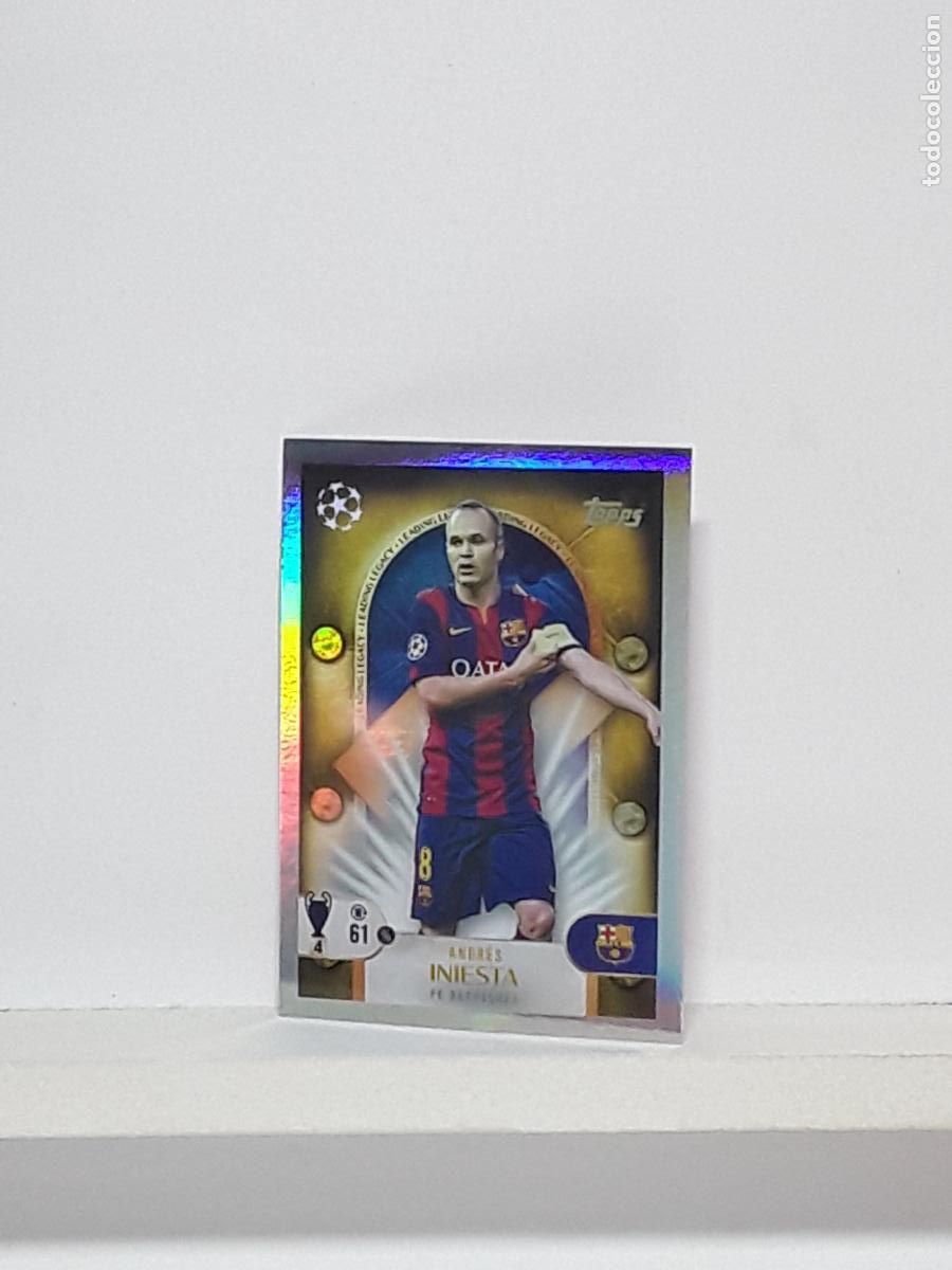 Football Stickers: CHAMPIONS STICKER 2025 2026 25 26 ALBUM TOPPS LEAGUE N 275 BARCELONA LEGACY ANDRES INIESTA