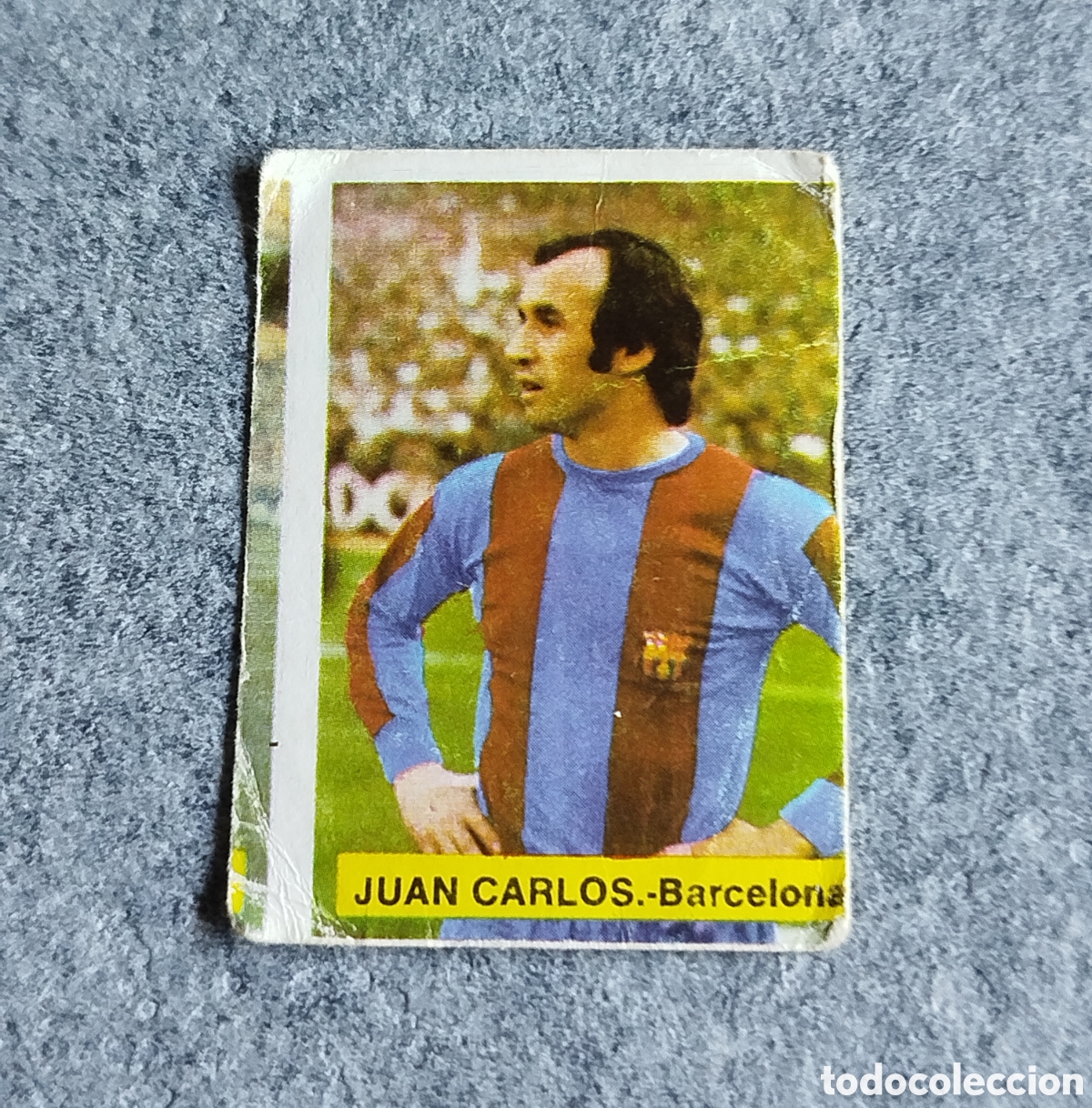 Fu&szlig;ball-Sticker: FINI SIN PEGAR JUAN CARLOS FC BARCELONA BAR&Ccedil;A 75 76 1975 1976 CROMO NUNCA PEGADO