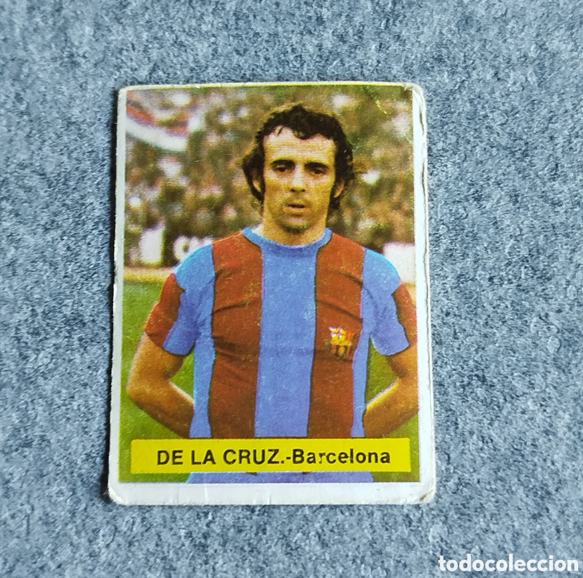 Fu&szlig;ball-Sticker: FINI SIN PEGAR DE LA CRUZ FC BARCELONA BAR&Ccedil;A 75 76 1975 1976 CROMO NUNCA PEGADO