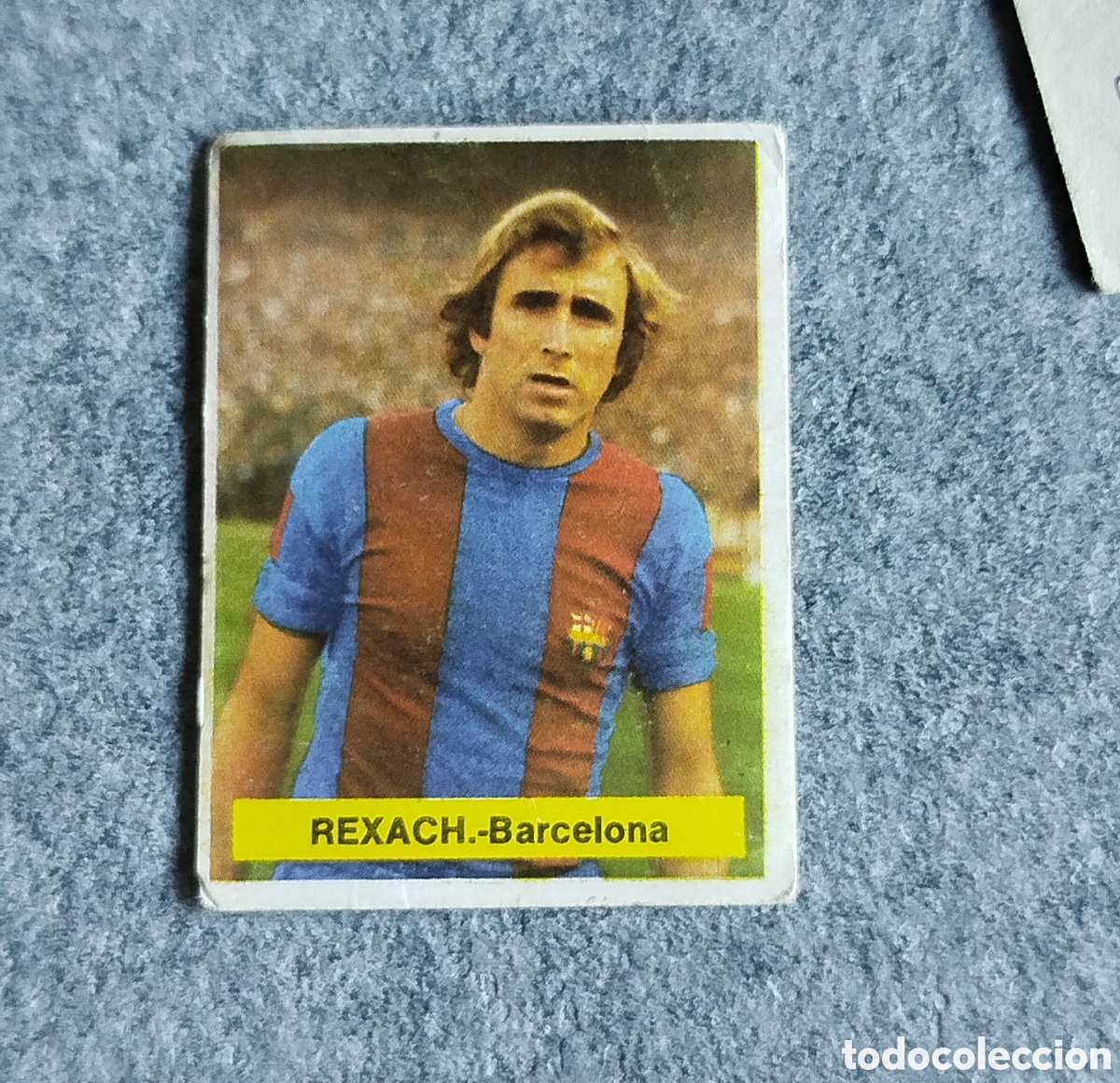 Fu&szlig;ball-Sticker: FINI SIN PEGAR REXACH FC BARCELONA BAR&Ccedil;A 75 76 1975 1976 CROMO NUNCA PEGADO