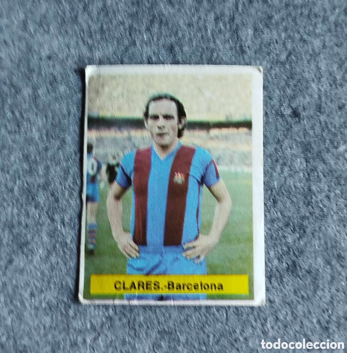 Fu&szlig;ball-Sticker: FINI SIN PEGAR CLARES FC BARCELONA BAR&Ccedil;A 75 76 1975 1976 CROMO NUNCA PEGADO