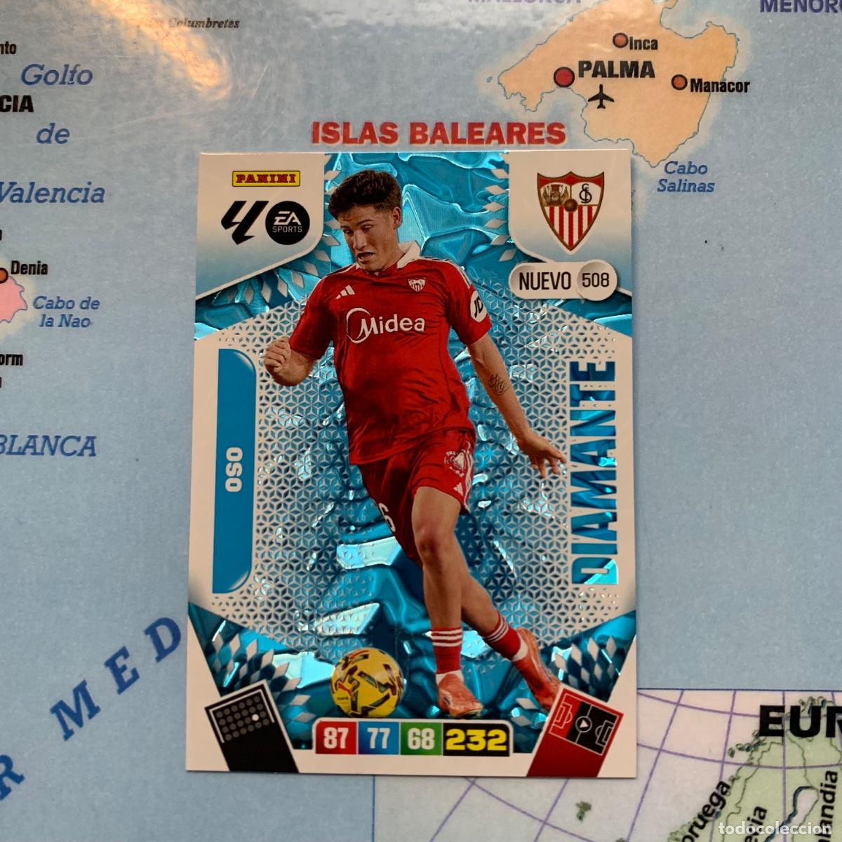 Cromos de f&uacute;tbol: Oso nuevo Diamante n&uacute;mero 508 del Sevilla cromo adrenalyn XL 25-26 2025-2026