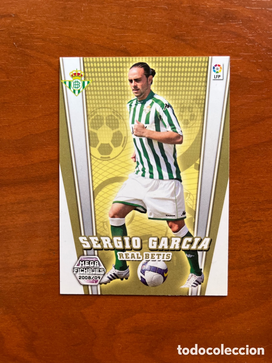 Cromos de f&uacute;tbol: 503 SERGIO GARCIA MEGA FICHAJES BETIS MEGACRACKS LIGA 08 09 PANINI 2008 2009