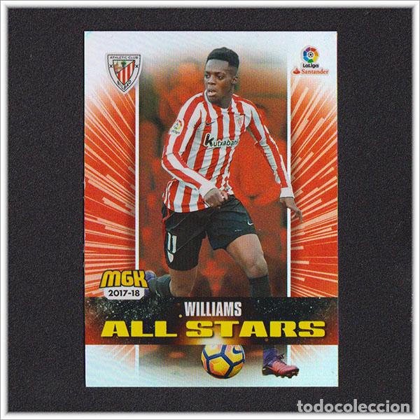 Cromos de f&uacute;tbol: MEGACRACKS 2017 2018 17 18 PANINI WILLIAMS 53 ALL STARS ATHLETIC BILBAO ALBUM LIGA MEGA CRACKS MGK