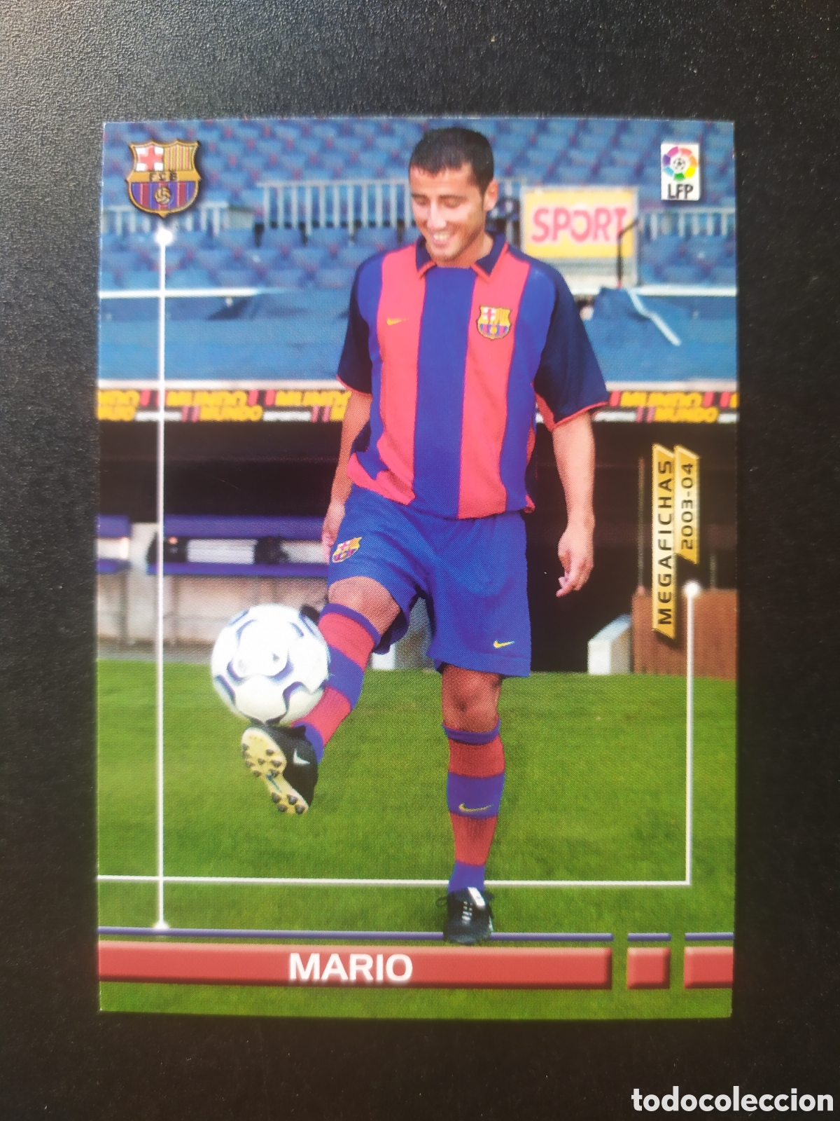 Cromos de f&uacute;tbol: Megafichas 2003 2004 03 04 panini Mario fichaje n&deg; 465 Barcelona