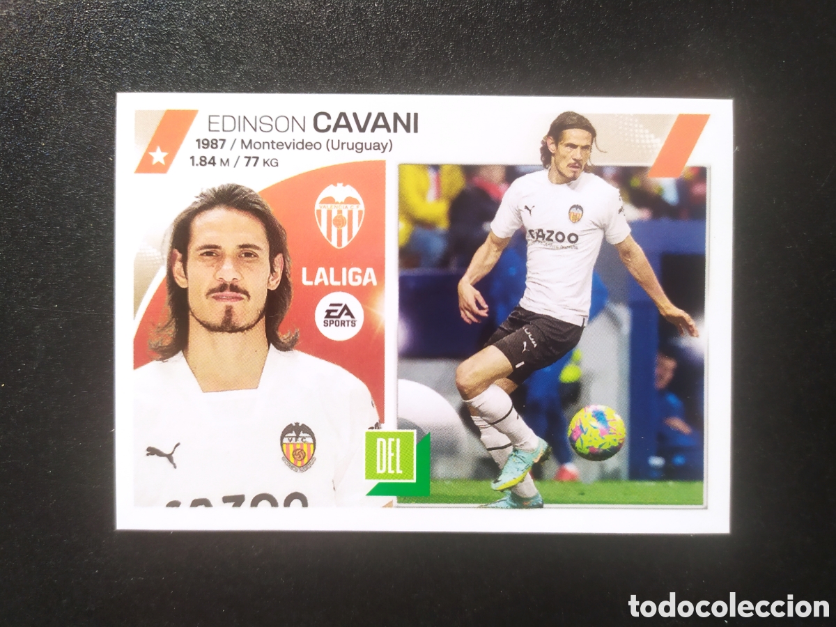 Cromos de f&uacute;tbol: Liga este 2023 2024 23 24 panini Cavani n&deg; 19 Valencia