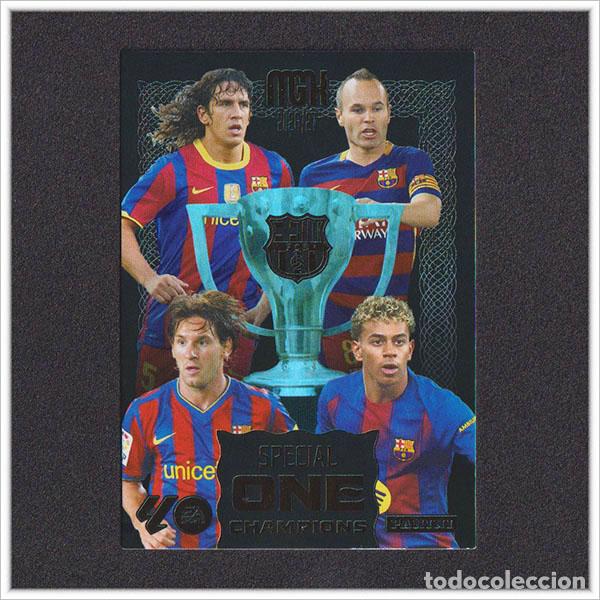 Cromos de f&uacute;tbol: MEGACRACKS 2026 2027 26 27 PANINI MESSI LAMINE YAMAL SPECIAL ONE CHAMPIONS BARCELONA 25 ANIVERSARIO