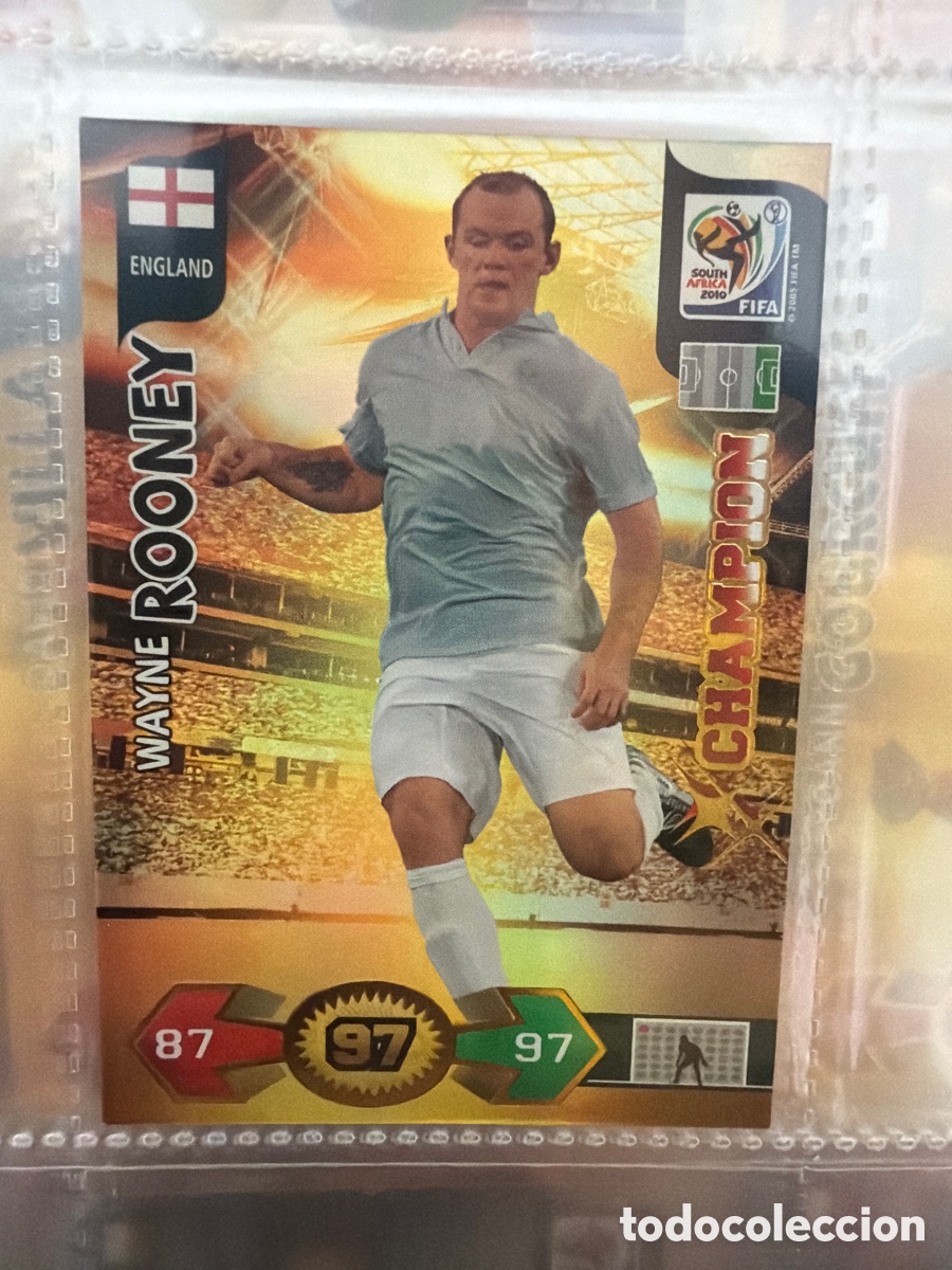 Cartes &agrave; collectionner de Football: WAYNE ROONEY CHAMPION &ndash; PANINI ADRENALYN XL FIFA WORLD CUP SOUTH AFRICA 2010