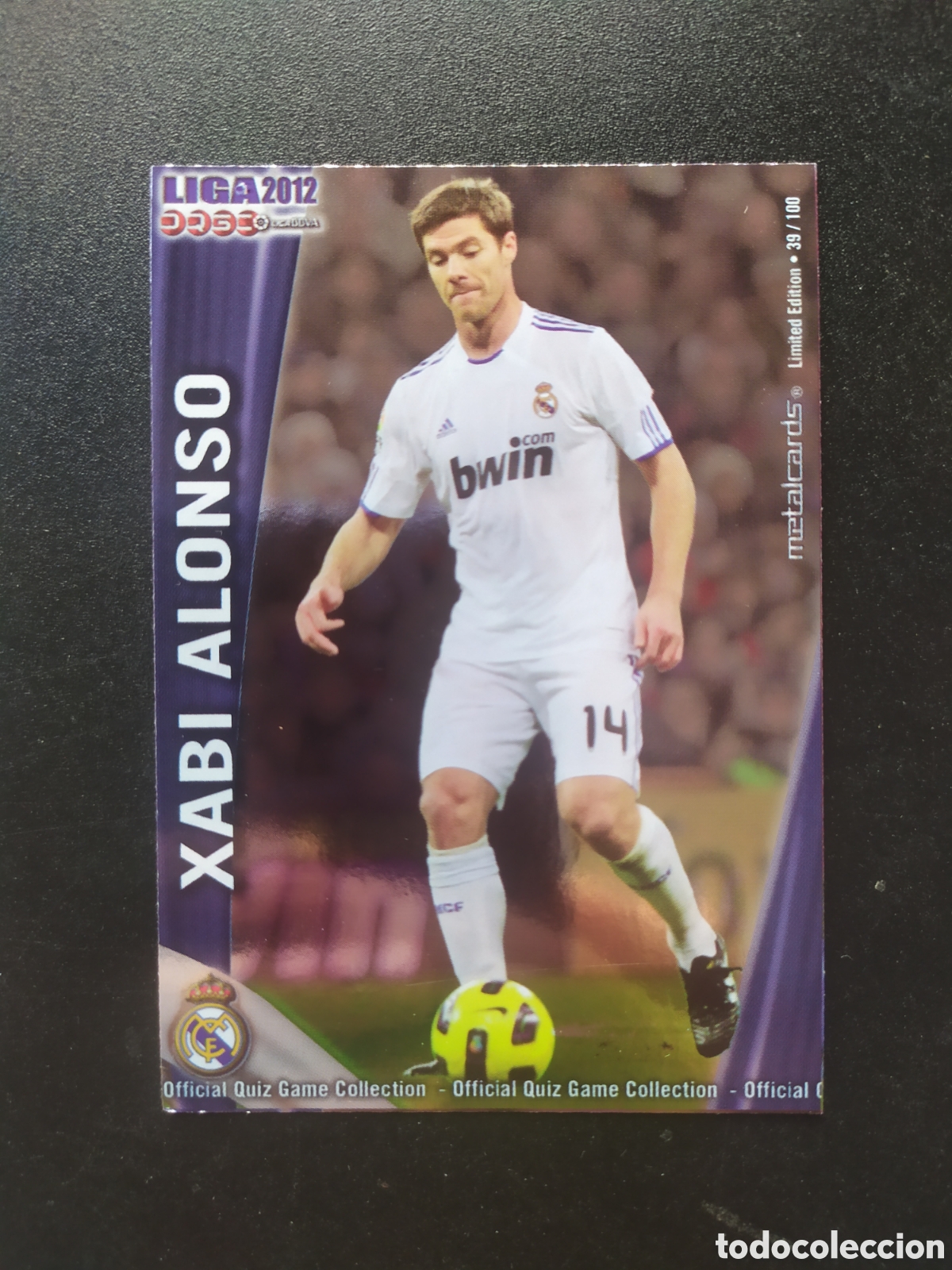 Cromos de f&uacute;tbol: Mundicromo fichas liga 2011 2012 11 12 Xabi Alonso metalcard n&deg; 40 Real Madrid