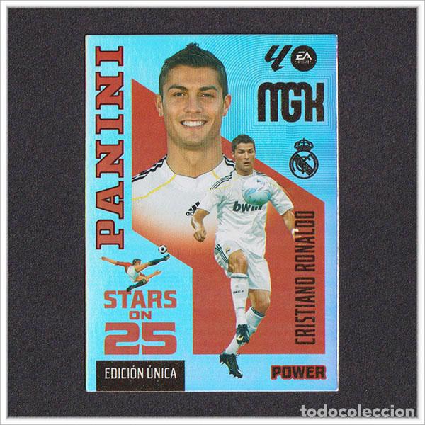 Cartes &agrave; collectionner de Football: MEGACRACKS 2026 2027 26 27 PANINI CRISTIANO RONALDO 442P 442 REAL MADRID STARS ON 25 POWER &Uacute;NICA MGK