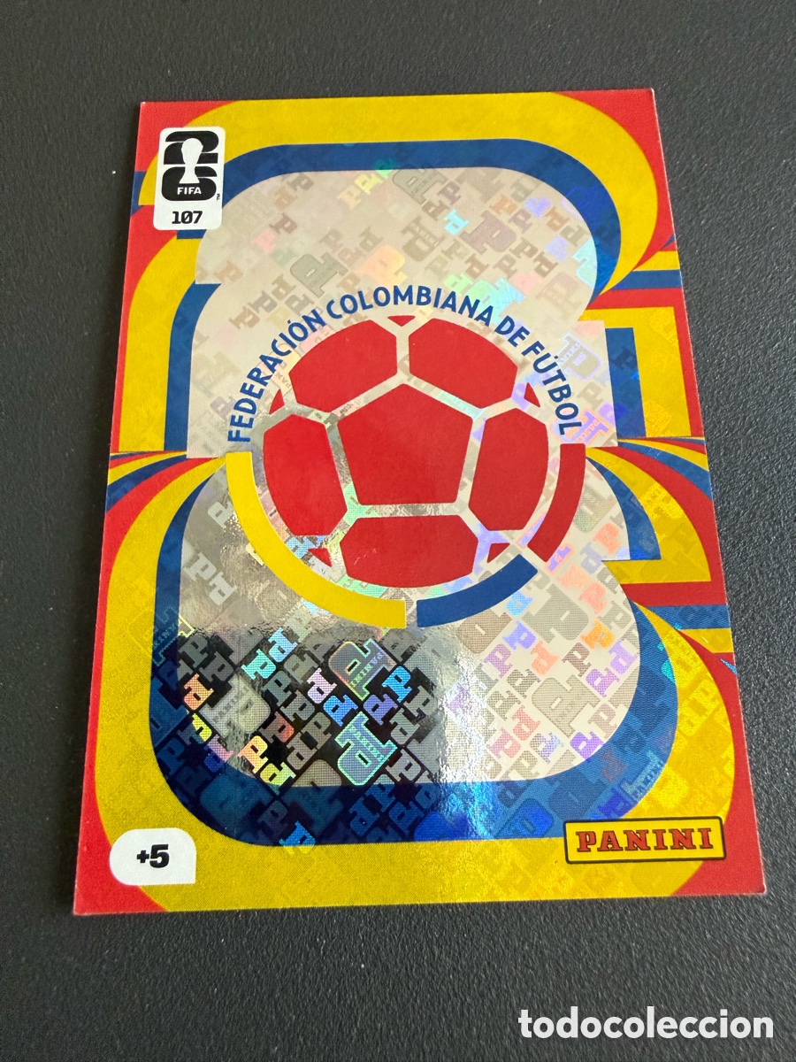 Cartes &agrave; collectionner de Football: Adrenalyn XL. Mundial 2026. 107. Escud&oacute; COLOMBIA