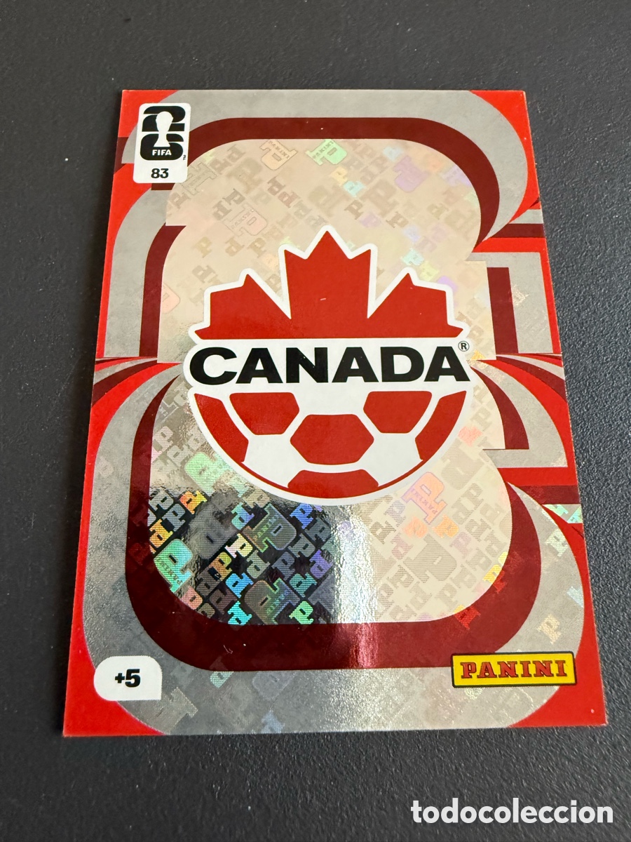 Cromos de f&uacute;tbol: Adrenalyn XL Mundial 2026. 83. Escudo. CANAD&Aacute;