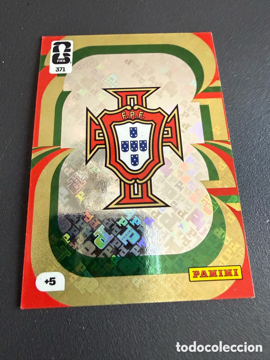 Cromos de f&uacute;tbol: Adrenalyn XL Mundial. 2026. 371. Escudo. PORTUGAL