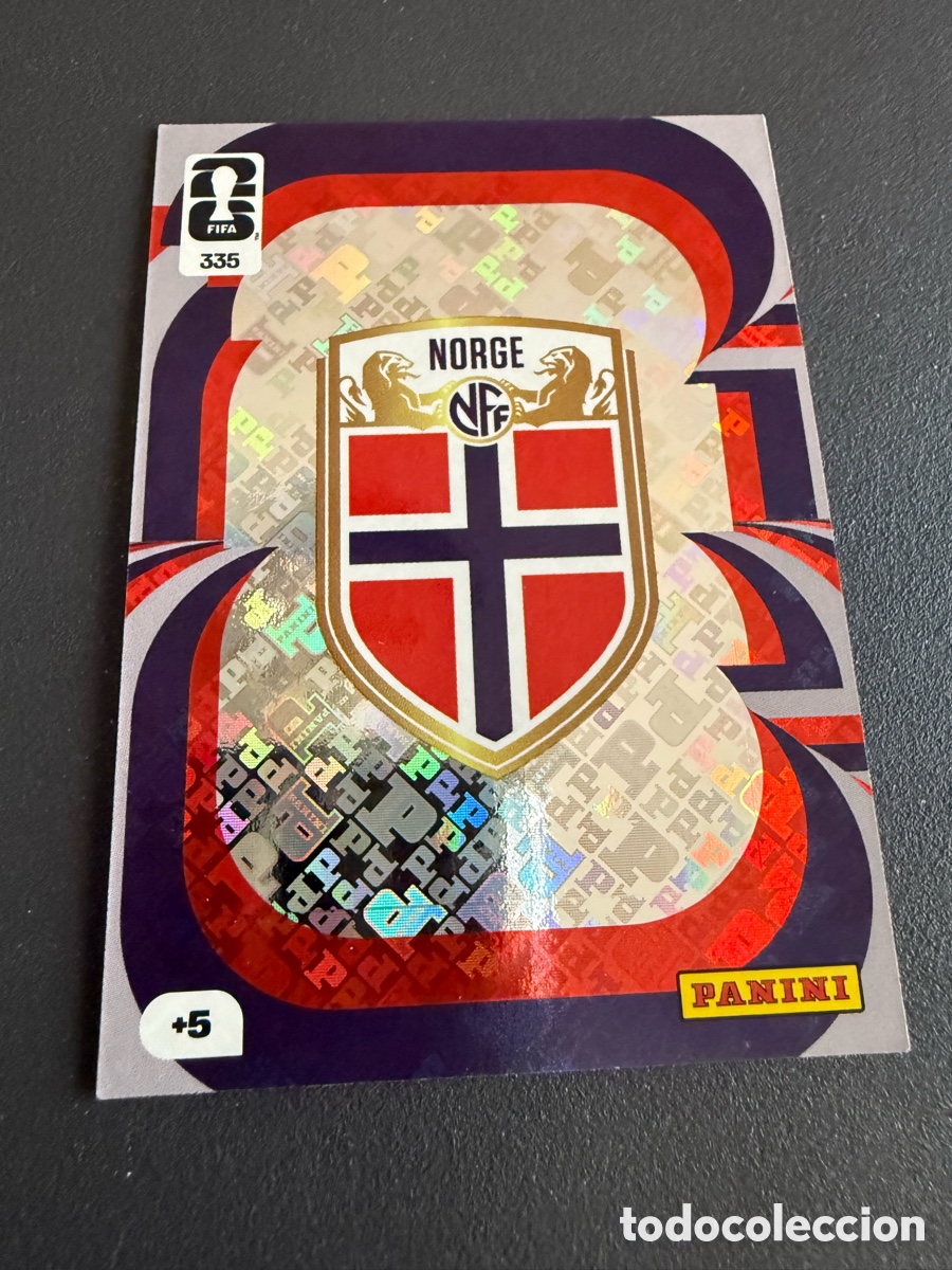 Football Stickers: Adrenalyn XL. Mundial 2026. 335. Escudo NORUEGA