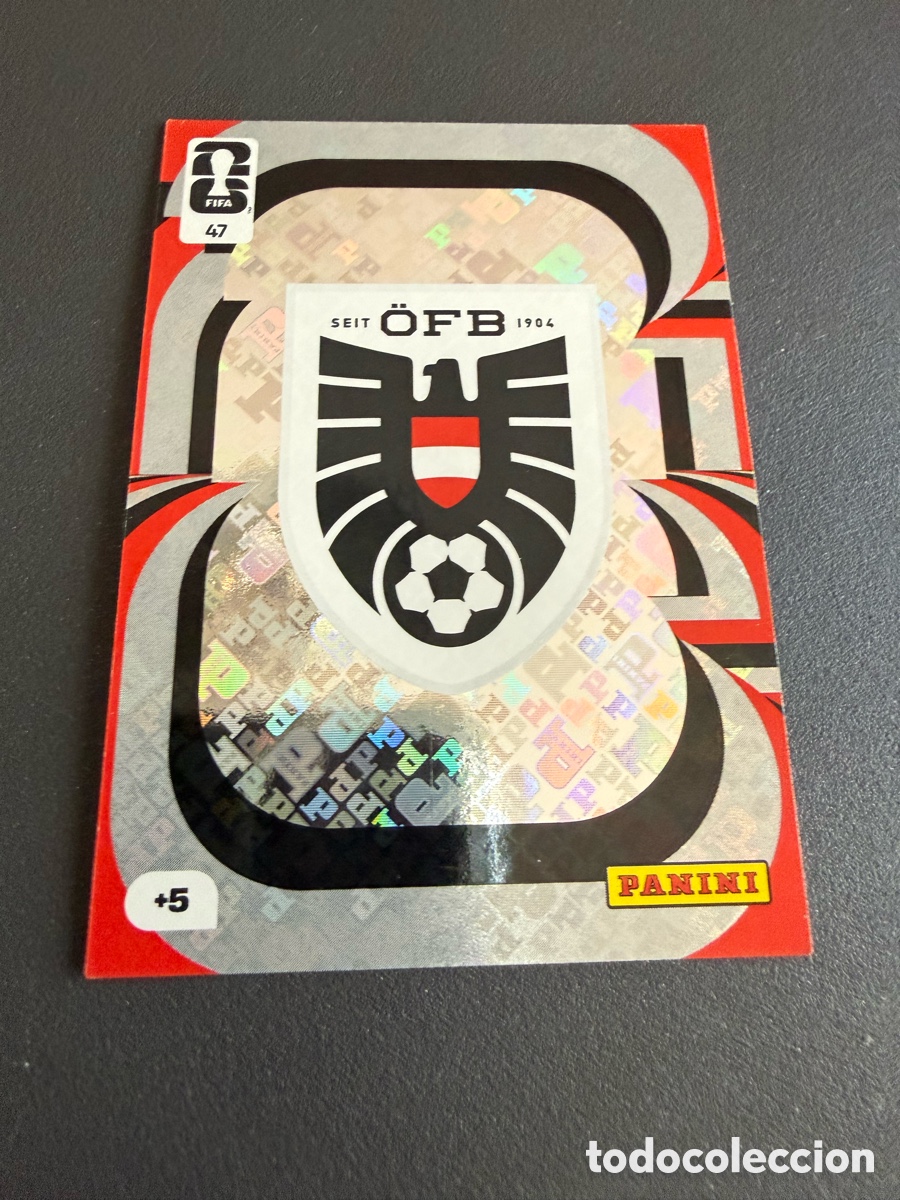 Cartes &agrave; collectionner de Football: Adrenalyn XL. Mundial 2026. 47. Escudo AUSTRIA