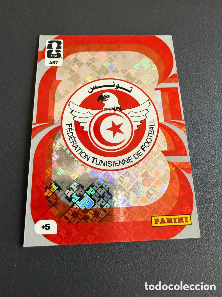 Cartes &agrave; collectionner de Football: Adrenalyn XL Mundial 2026. 467. Escudo. T&Uacute;NEZ