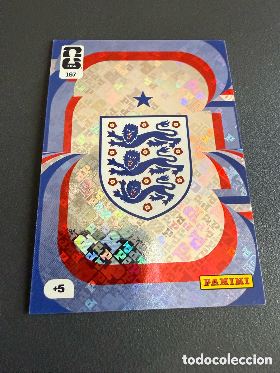 Cartes &agrave; collectionner de Football: Adrenalyn XL. Mundial 2026. 167. Escudo. INGLATERRA