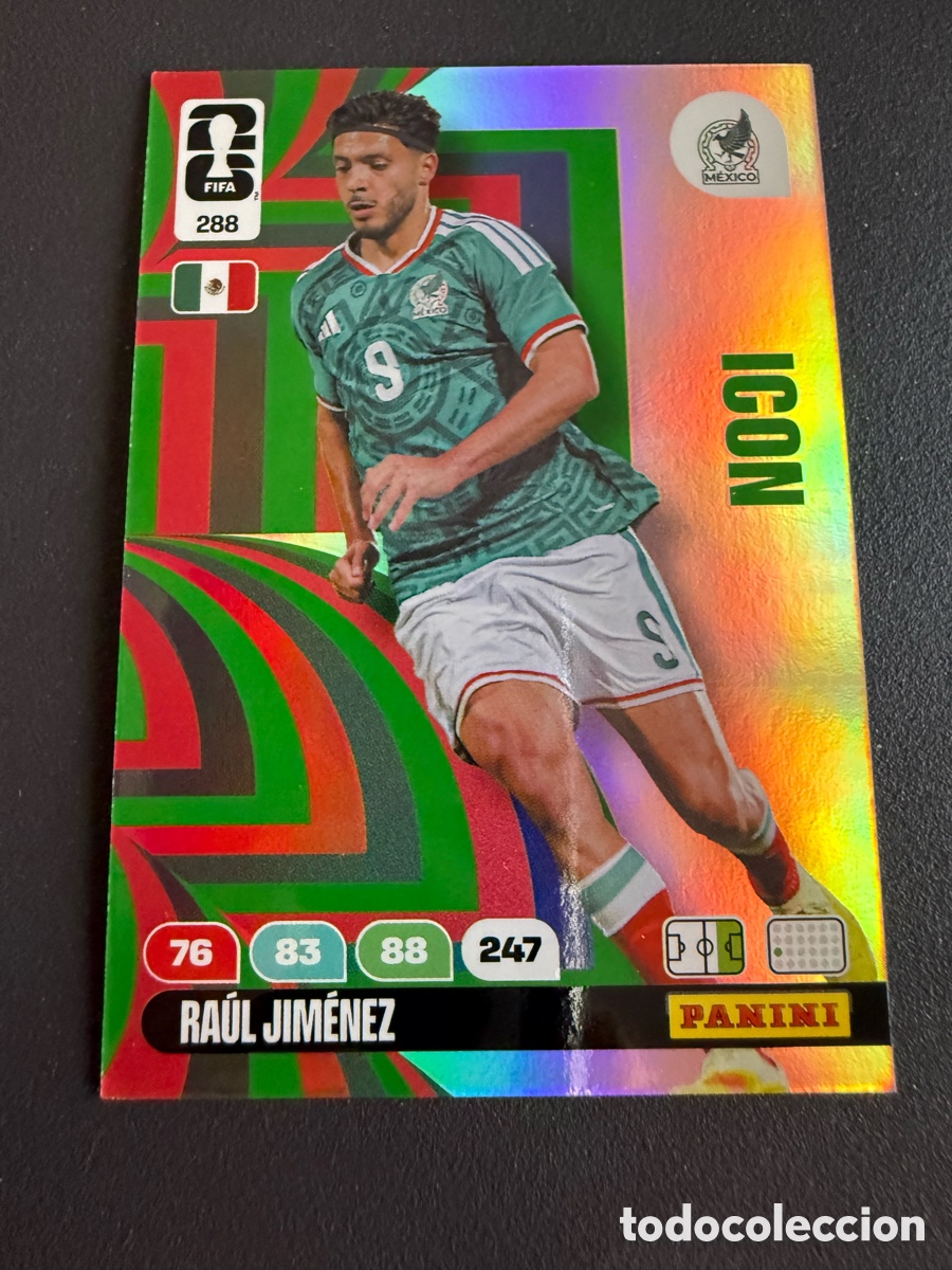 Cromos de f&uacute;tbol: Adrenalyn XL. Mundial 2026. 288. ICON. RA&Uacute;L JIMENEZ