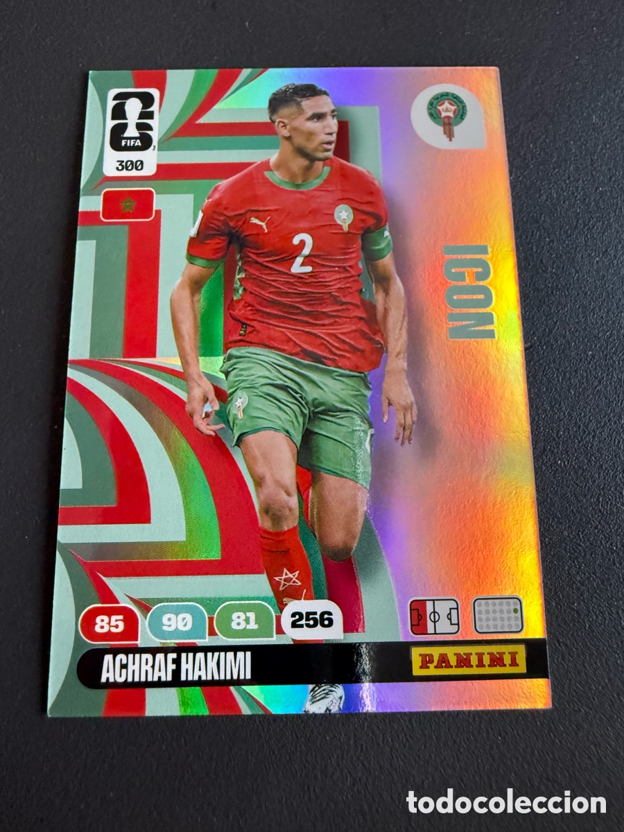 Cromos de f&uacute;tbol: Adrenalyn XL. Mundial 2026. 300. ICON. HAKIMI