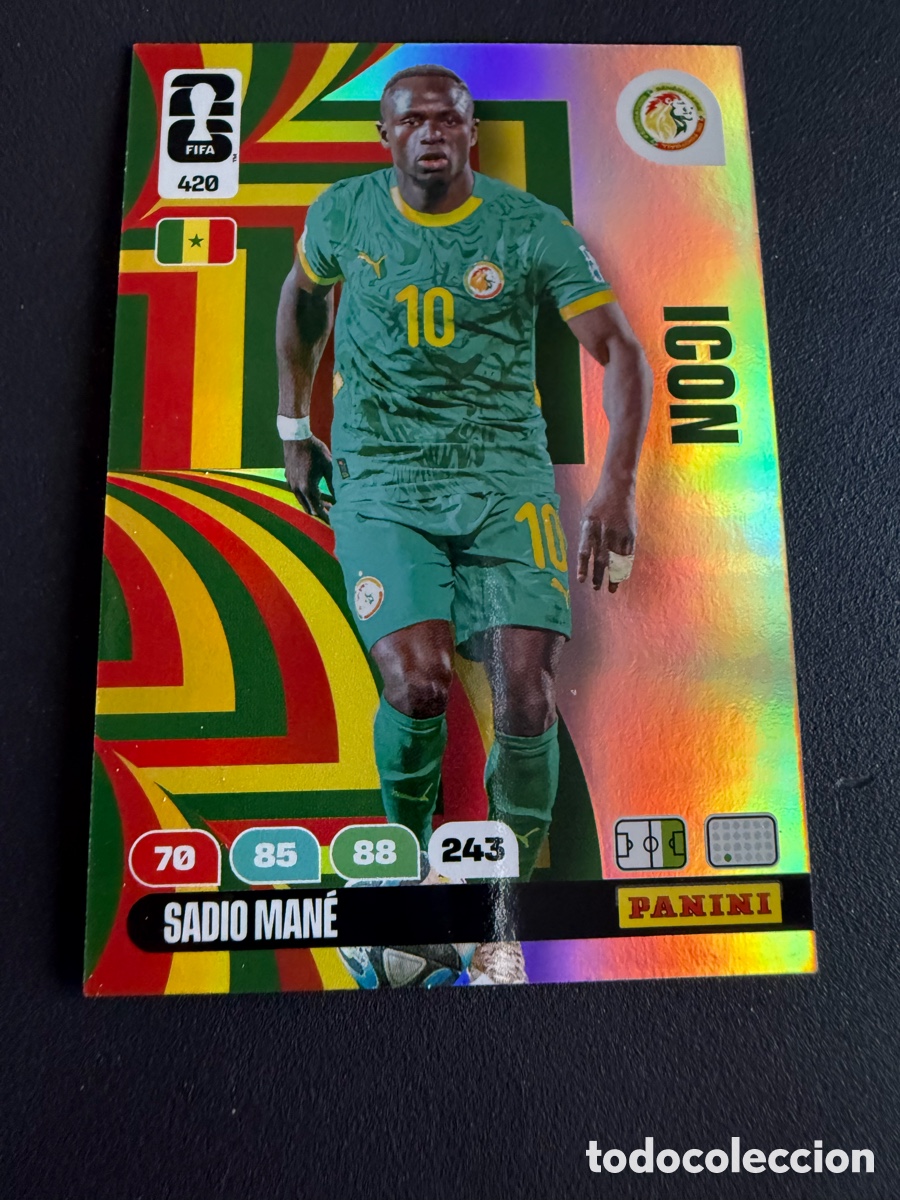 Cromos de f&uacute;tbol: Adrenalyn XL. Mundial 2026. 420. ICON. MANE