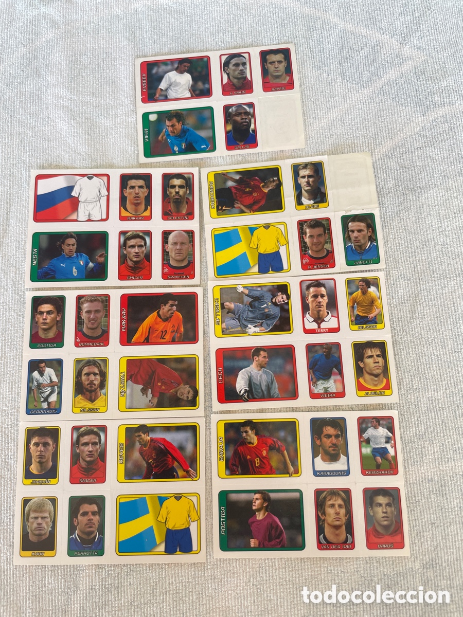 Cromos de f&uacute;tbol: Eurostars 2004 merlin pocket LOTE cromos