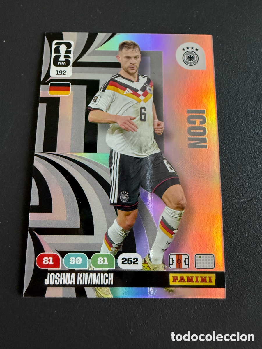 Cromos de f&uacute;tbol: Adrenalyn XL. Mundial 2026. 192. ICON. KIMMICH