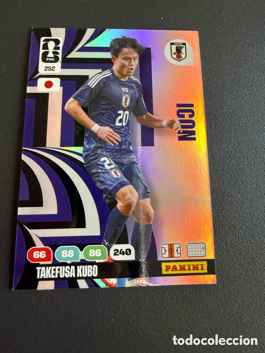Cromos de Futebol: Adrenalyn XL. Mundial 2026. 252 ICON. KUBO