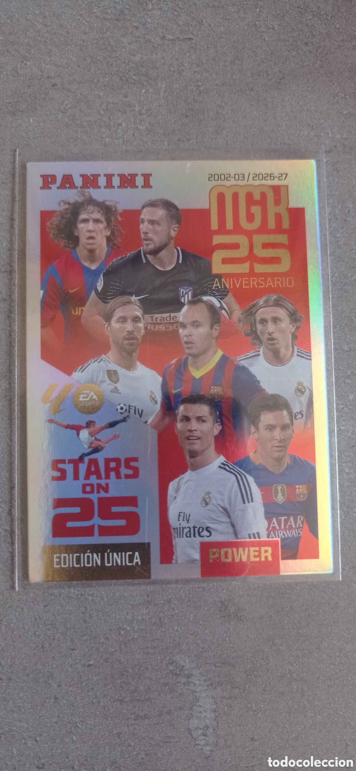 Cromos de Futebol: 425P STARS ON 25 POWER MGK 2026/27 MEGACRACKS 2026 2027 MESSI RONALDO ...