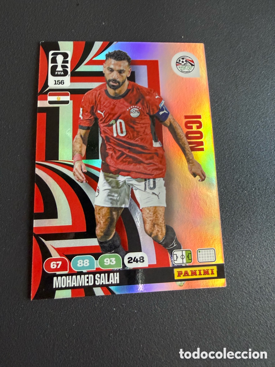 Cromos de Futebol: Adrenalyn XL. Mundial 2026. 156 ICON. SALAH