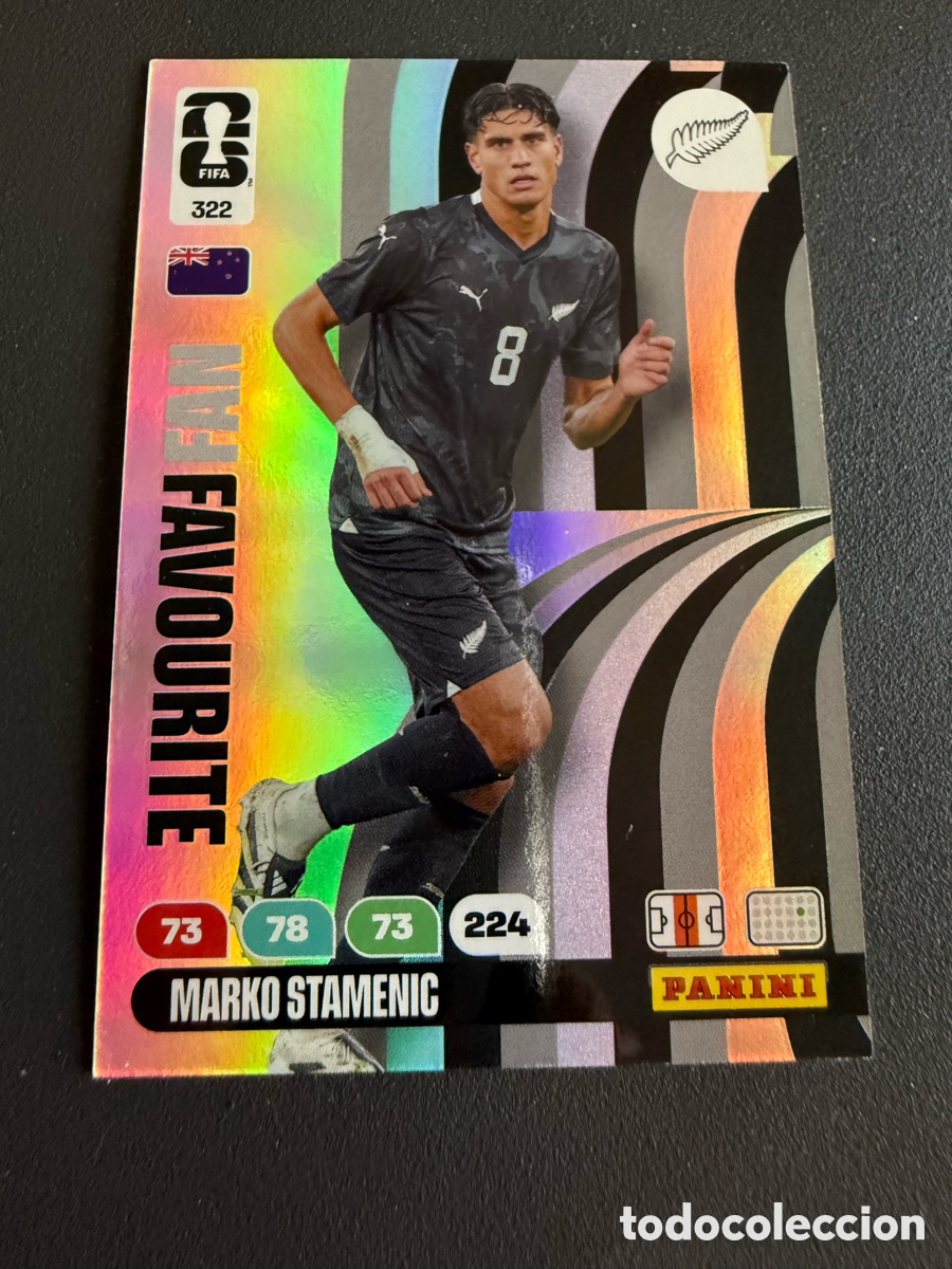 Cromos de f&uacute;tbol: Adrenalyn XL. Mundial 2026. 322. Fan Favourite. STAMENIC