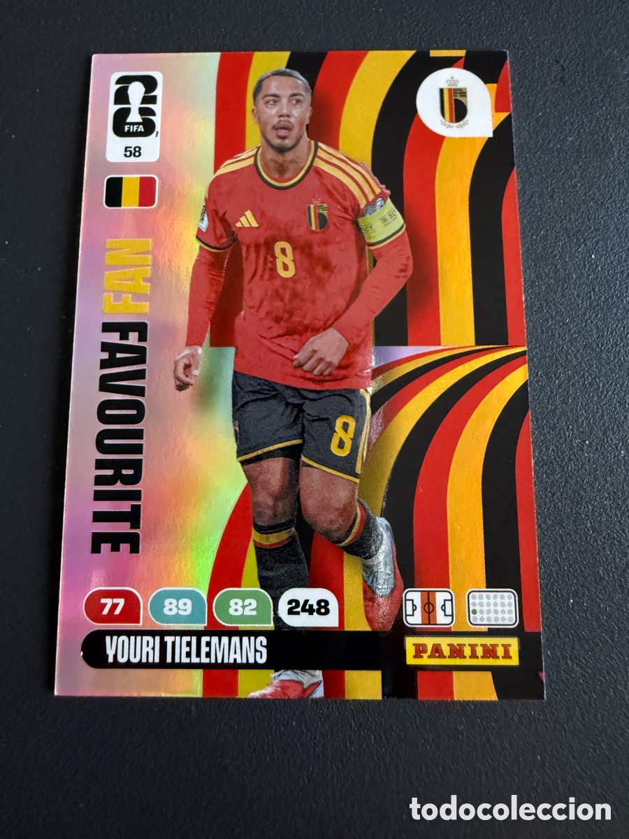 Fu&szlig;ball-Sticker: Adrenalyn XL. Mundial 2026. 58. Fan Favourite. TIELEMANS