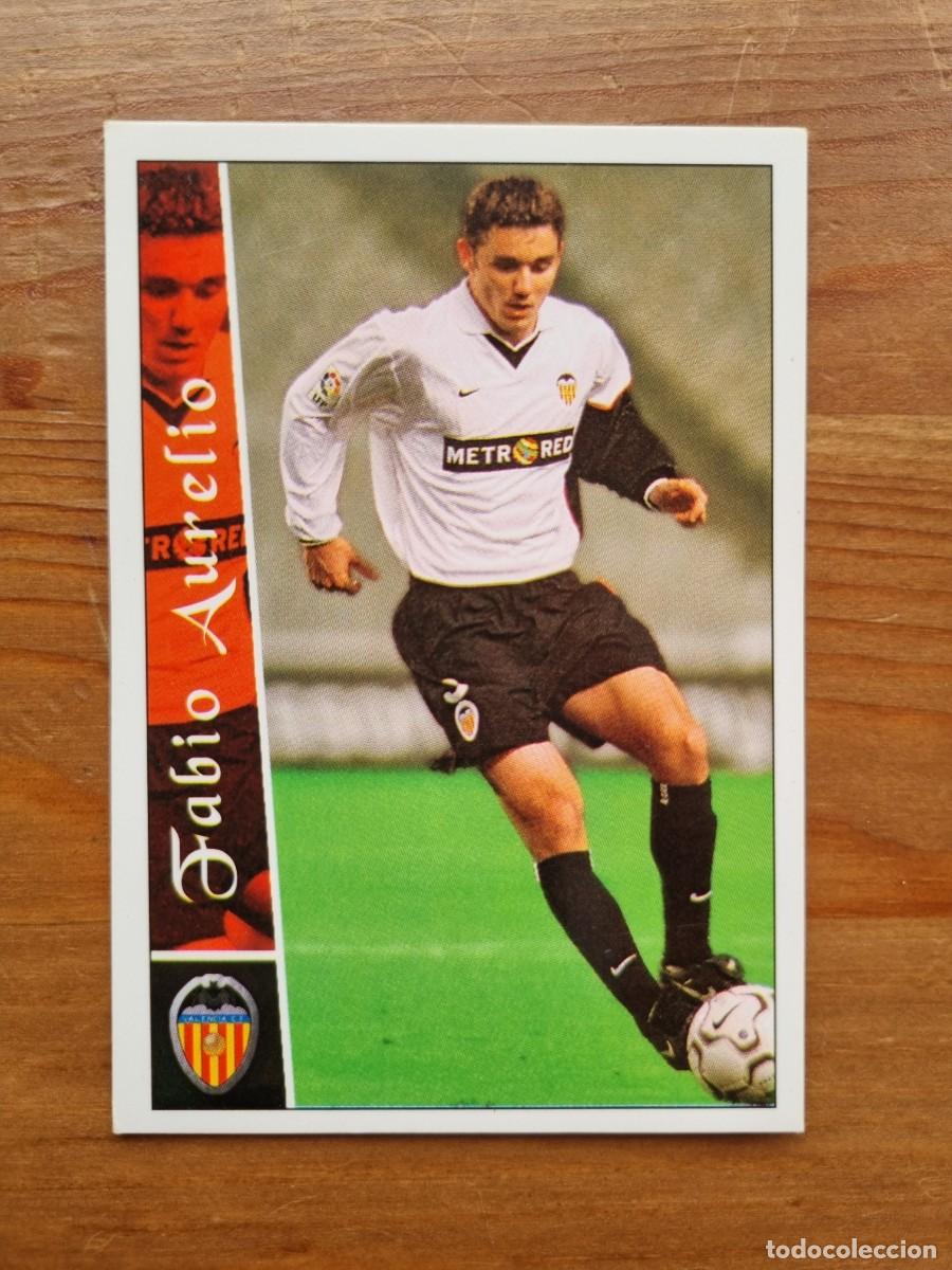 Fu&szlig;ball-Sticker: 11 FABIO AURELIO (Valencia CF). Las Fichas de la Liga 2002 2003 02 03 (Mundicromo)