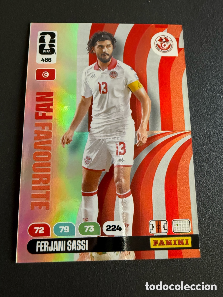 Cromos de f&uacute;tbol: Adrenalyn XL. Mundial 2026. 466 Fan Favourite. SASSI