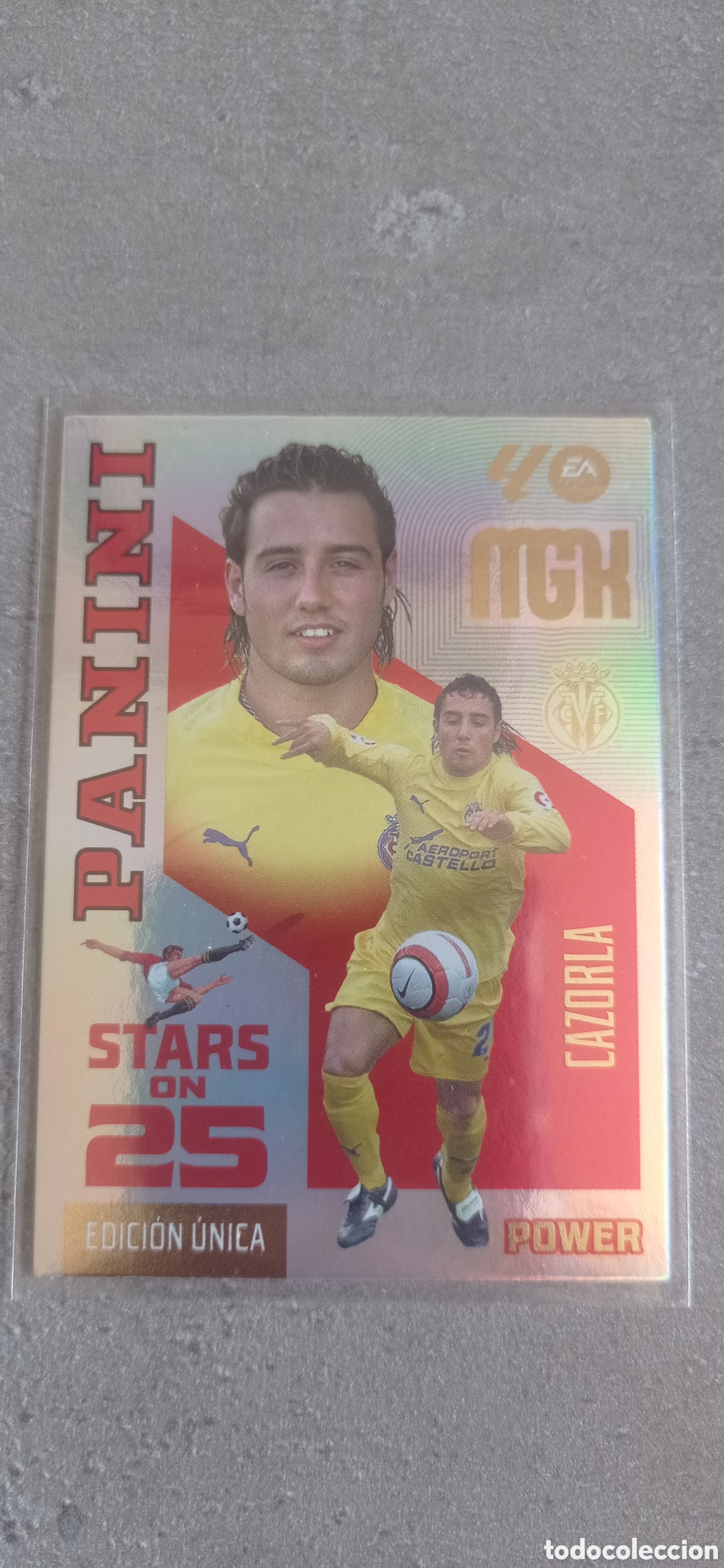 Cromos de f&uacute;tbol: 438P CAZORLA VILLARREAL CF STARS ON 25 POWER MGK 2026/27 MEGACRACKS 2026 2027
