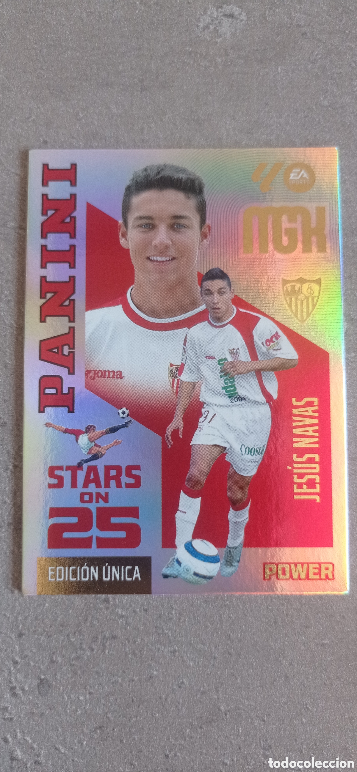 Cromos de f&uacute;tbol: 437P JES&Uacute;S NAVAS SEVILLA FC STARS ON 25 POWER MGK 2026/27 MEGACRACKS 2026 2027
