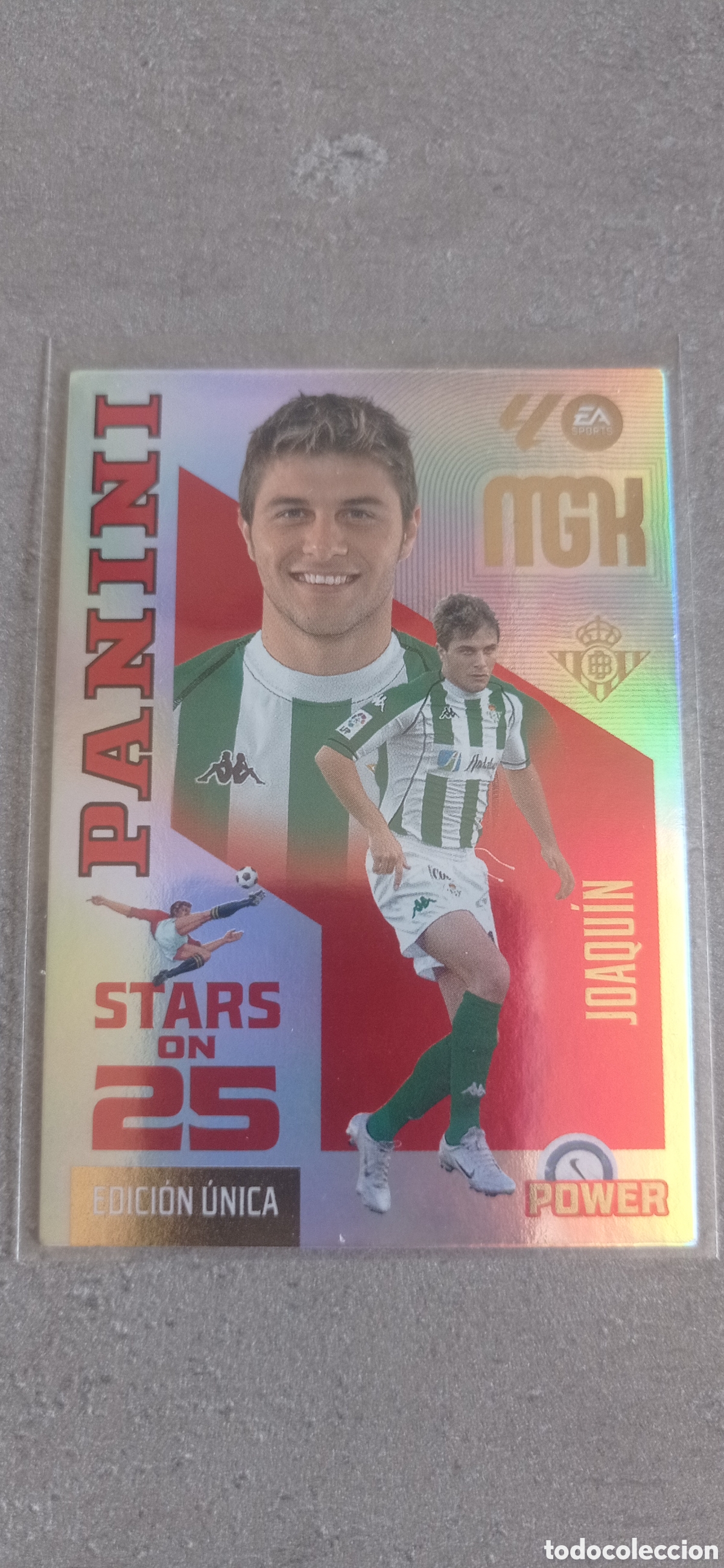 Cromos de f&uacute;tbol: 431P JOAQU&Iacute;N REAL BETIS STARS ON 25 POWER MGK 2026/27 MEGACRACKS 2026 2027