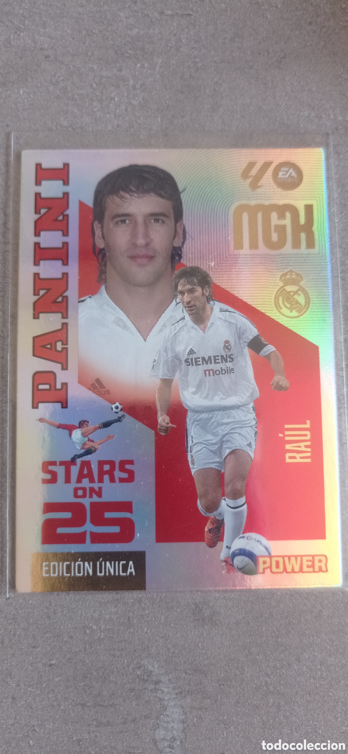 Cromos de f&uacute;tbol: 426P RA&Uacute;L REAL MADRID STARS ON 25 POWER MGK 2026/27 MEGACRACKS 2026 2027