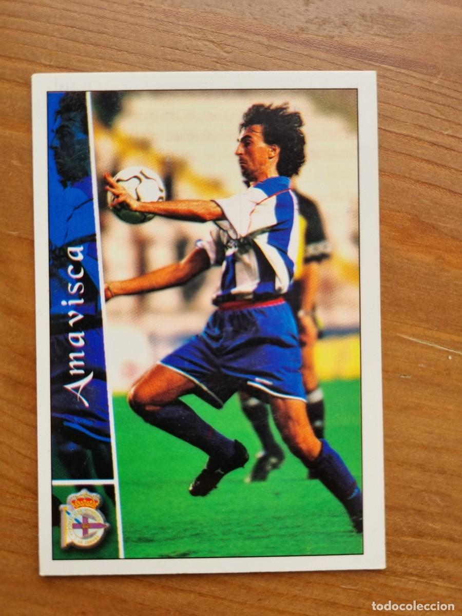 Cromos de f&uacute;tbol: 49 AMAVISCA (Deportivo La Coru&ntilde;a). Las Fichas de la Liga 2002 2003 02 03 (Mundicromo)