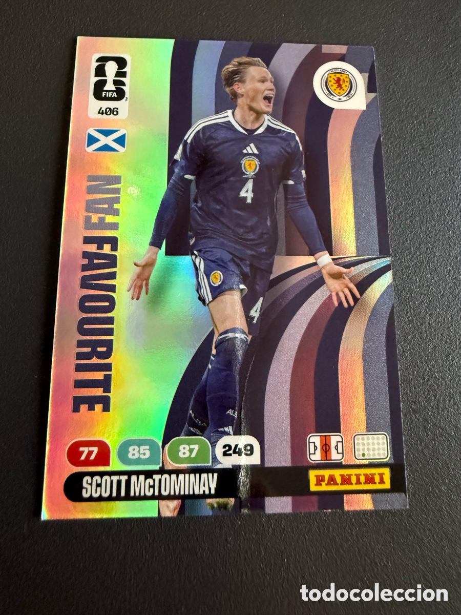 Fu&szlig;ball-Sticker: Adrenalyn XL. Mundial 2026. 406. Fan Favourite. McTOMINAY