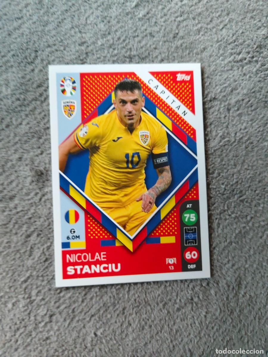 Cromos de f&uacute;tbol: 13 TOPPS EURO 2024 NICOLAE STANCU ROMANIA RUMANIA CAPTAIN MATCH ATTAX EUROCOPA 24 LIDL AAT
