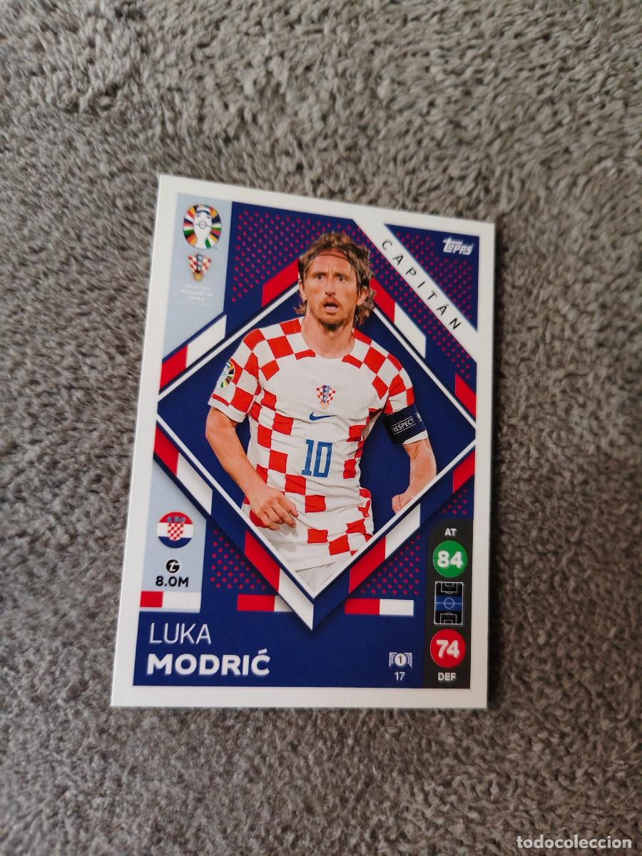 Cromos de f&uacute;tbol: 17 TOPPS EURO 2024 LUKA MODRIĆ CROATIA CROACIA CAPTAIN MATCH ATTAX EUROCOPA 24 LIDL AAT