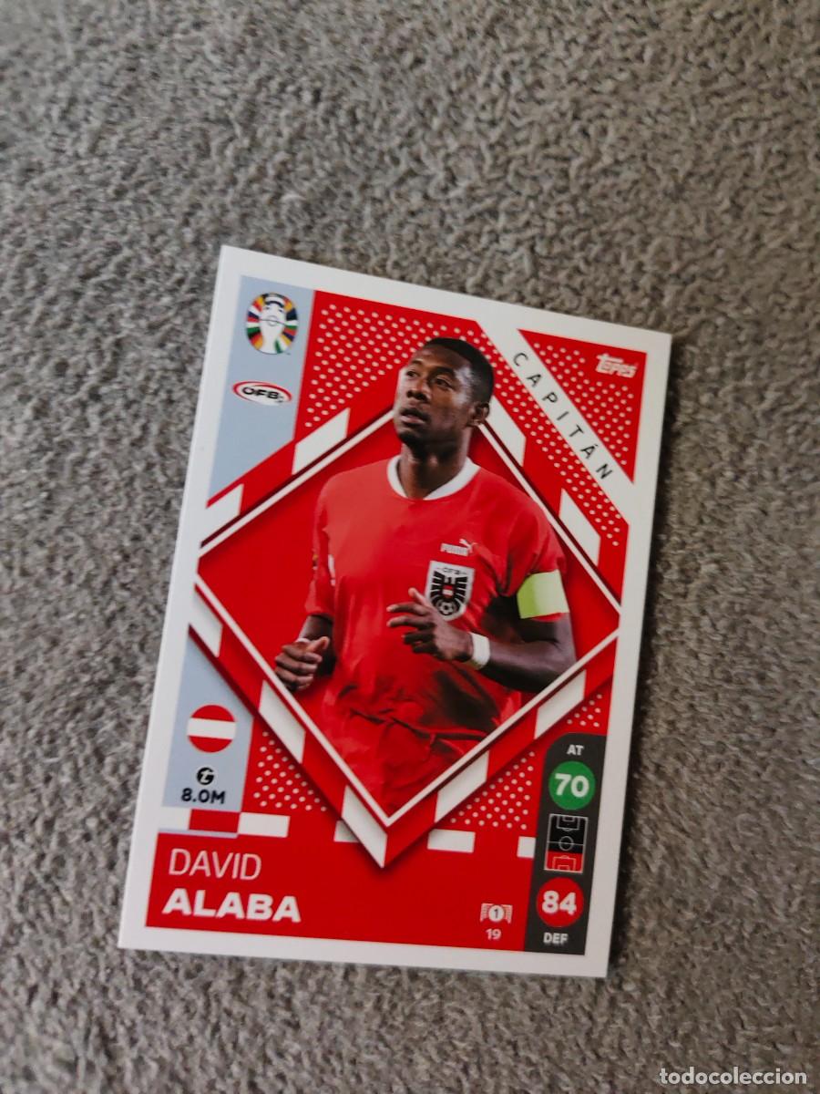 Cromos de f&uacute;tbol: 19 TOPPS EURO 2024 DAVID ALABA AUSTRIA CAPTAIN MATCH ATTAX EUROCOPA 24 LIDL AAT