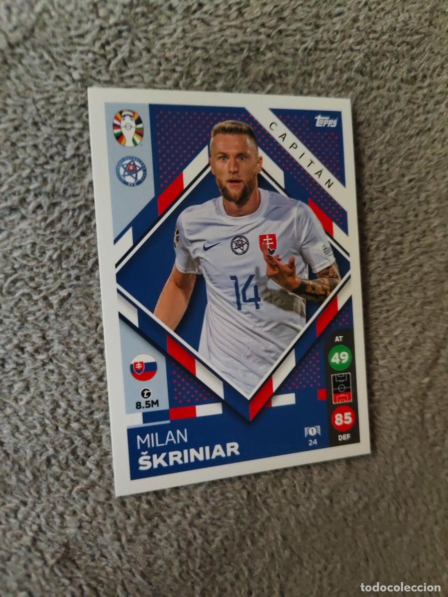 Cromos de f&uacute;tbol: 24 TOPPS EURO 2024 MILAN SKRINIAR SLOVAKIA ESLOVAQUIA CAPTAIN MATCH ATTAX EUROCOPA 24 LIDL AAT