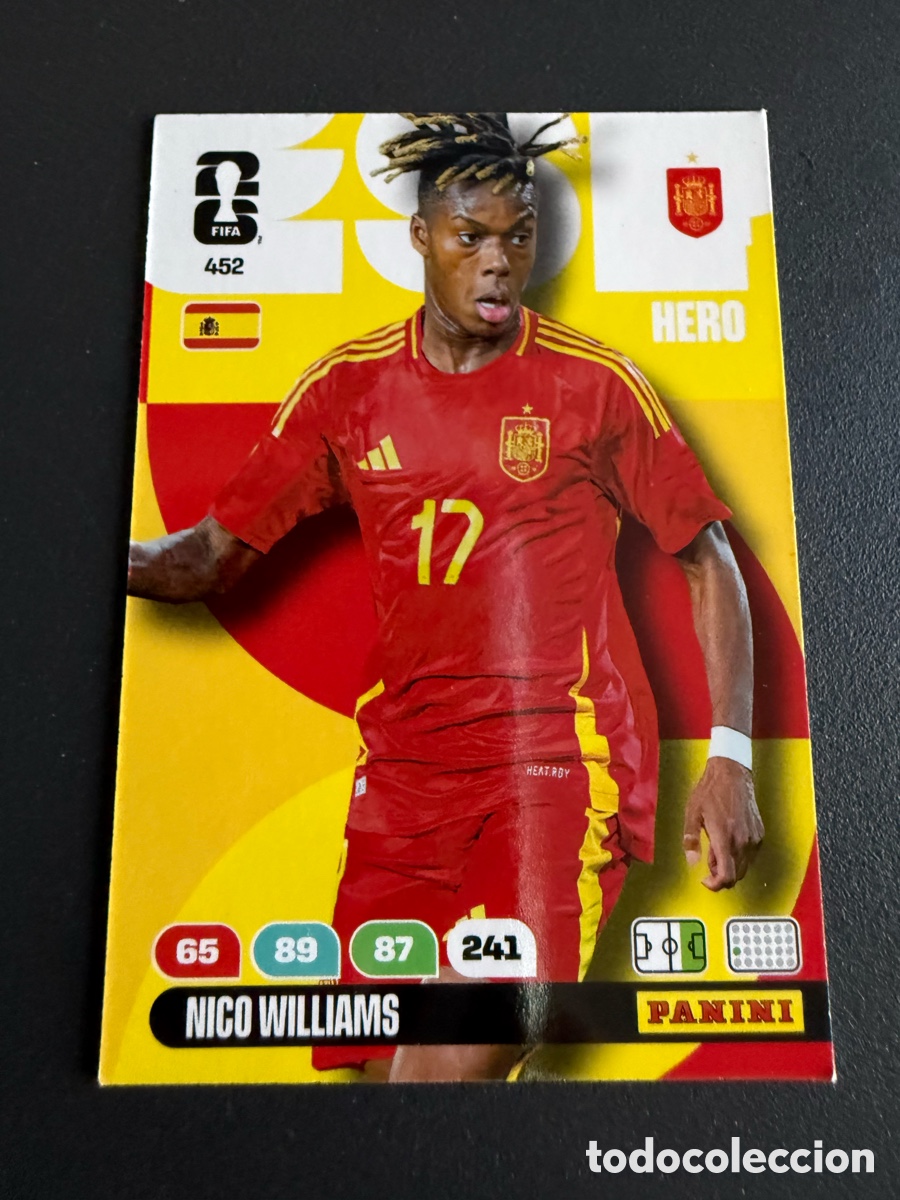Cromos de f&uacute;tbol: Adrenalyn XL. Mundial 2026. 452. NICO WILLIAMS