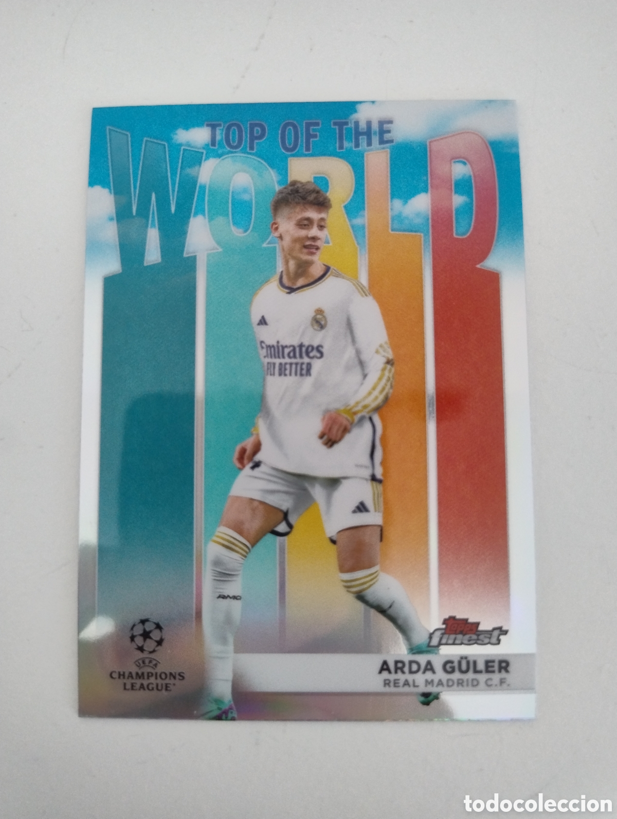 Cromos de f&uacute;tbol: TW 4 - Arda Guler - Real Madrid - Topps Finest 2024 Top of the World