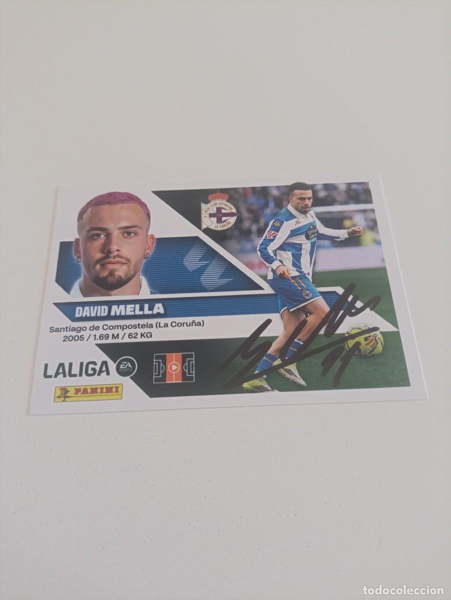 Cromos de f&uacute;tbol: Auto original de Mella Deportivo de la Coru&ntilde;a