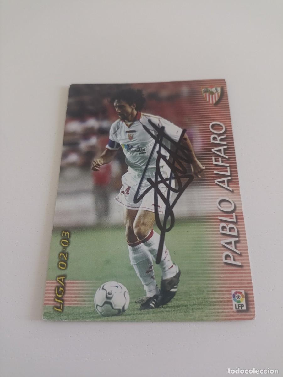 Cromos de f&uacute;tbol: Auto original de Pablo Alfaro Sevilla