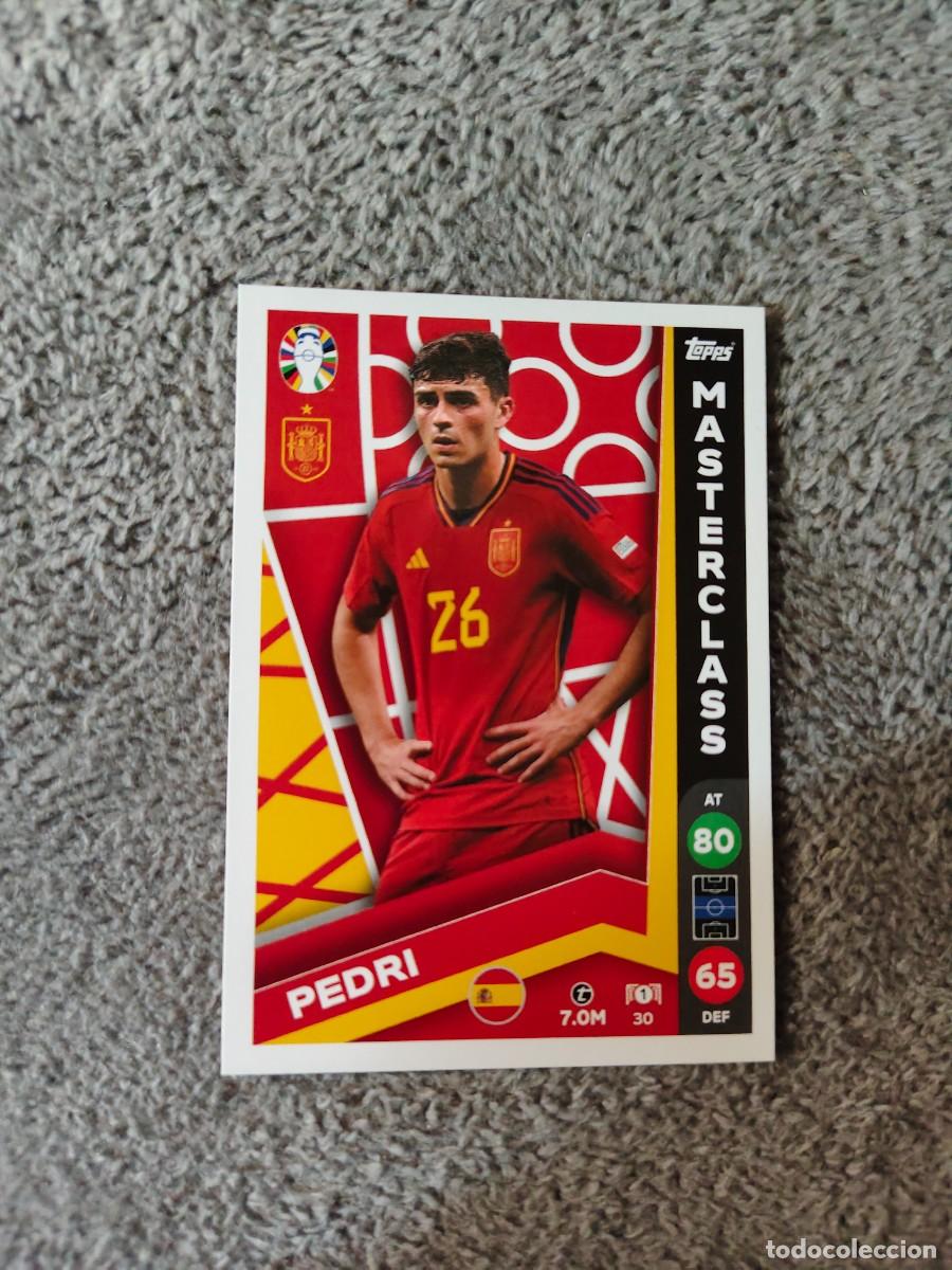 Cromos de f&uacute;tbol: 30 TOPPS EURO 2024 PEDRI SPAIN ESPA&Ntilde;A MASTERCLASS MATCH ATTAX EUROCOPA 24 LIDL AAT