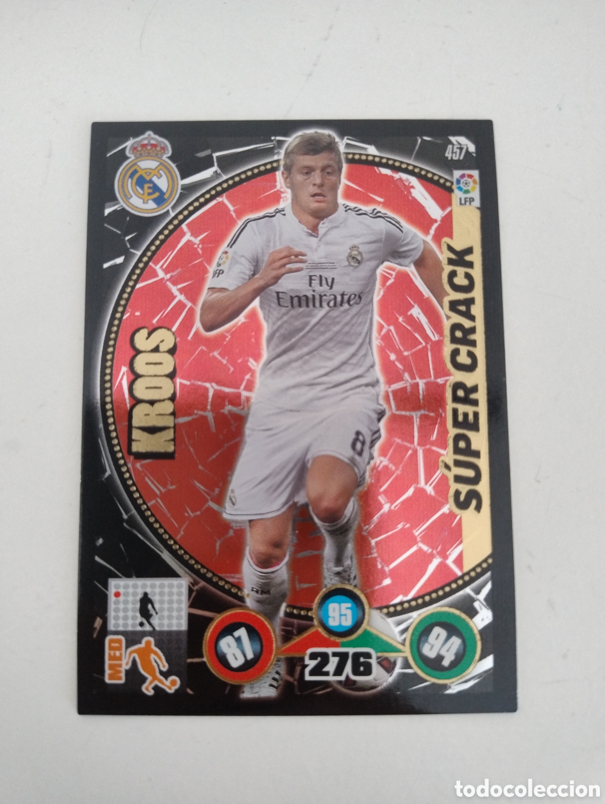 Cromos de f&uacute;tbol: 457 - Kroos - Real Madrid - Adrenalyn XL Liga 2014 - 2015 Super Crack