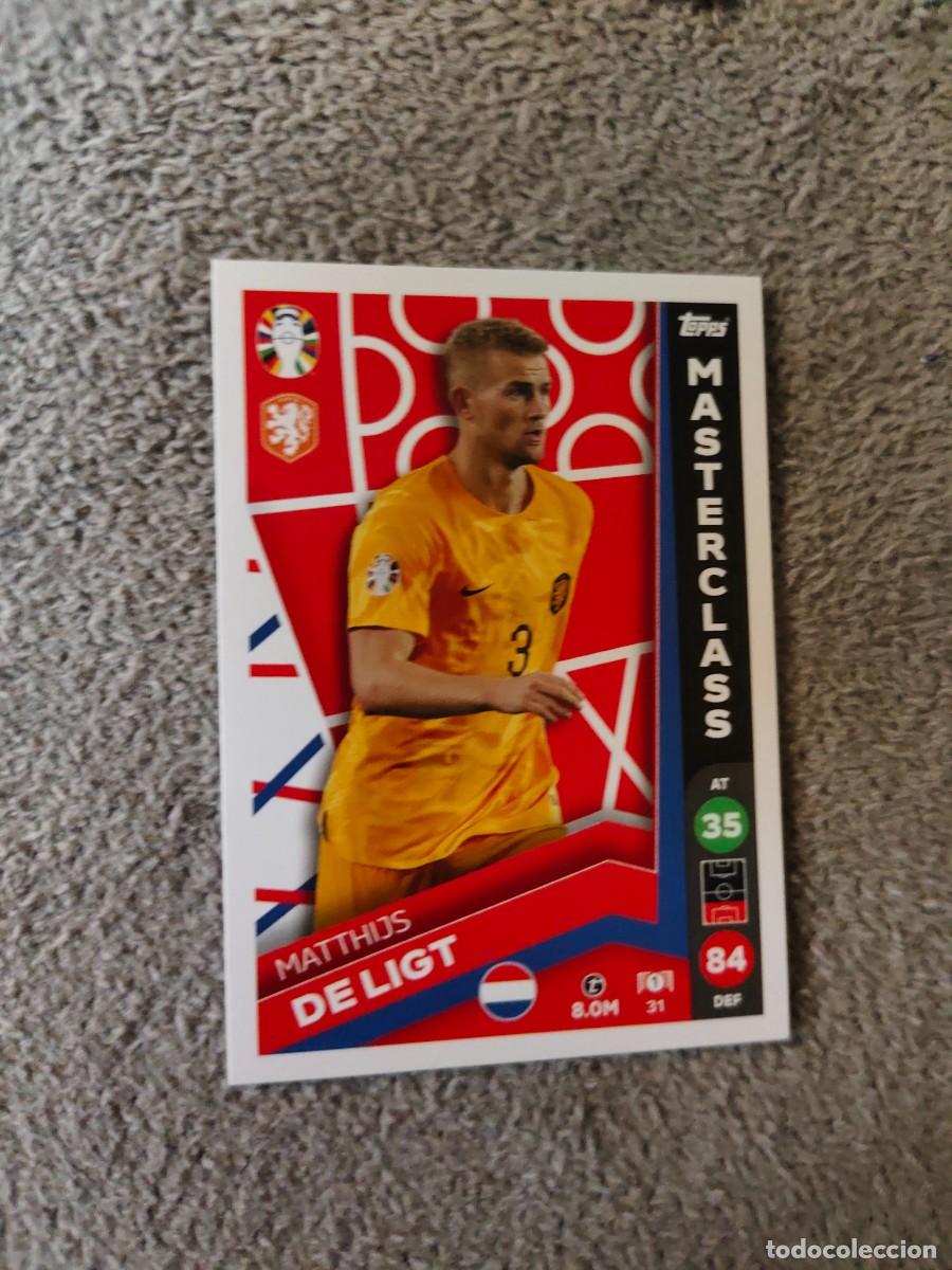 Cromos de f&uacute;tbol: 31 TOPPS EURO 2024 MATTHIJS DE LIGT NETHERLANDS PAISES BAJOS MASTERCLASS MATCH ATTAX EUROCOPA 24 LID